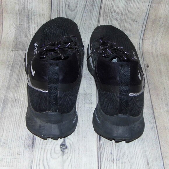 NIKE React Pegasus Trail 4 Gore-Tex Black/Wolf Grey Sneakers Mens Size 10.5 - Picture 5 of 10